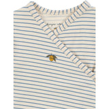 Konges Sløjd Stripe Bluie Basic Newborn Onesie GOTS