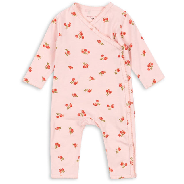 Konges Sløjd Rosa Pink Basic Newborn Onesie GOTS