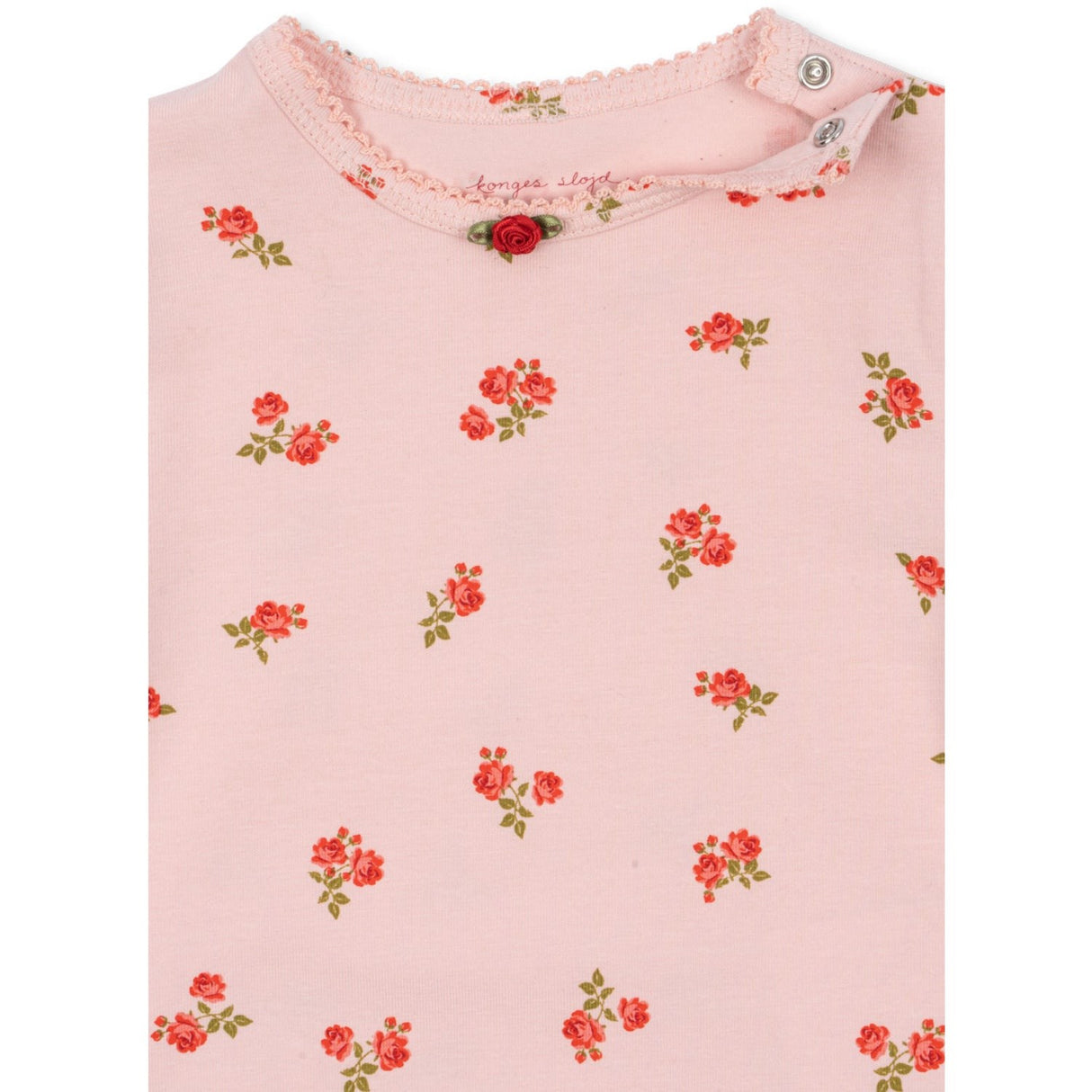 Konges Sløjd Rosa Pink Basic Ls Body GOTS