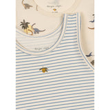 Konges Sløjd Kubi/Stripe Bluie Basic 2 Pak Tanktop GOTS