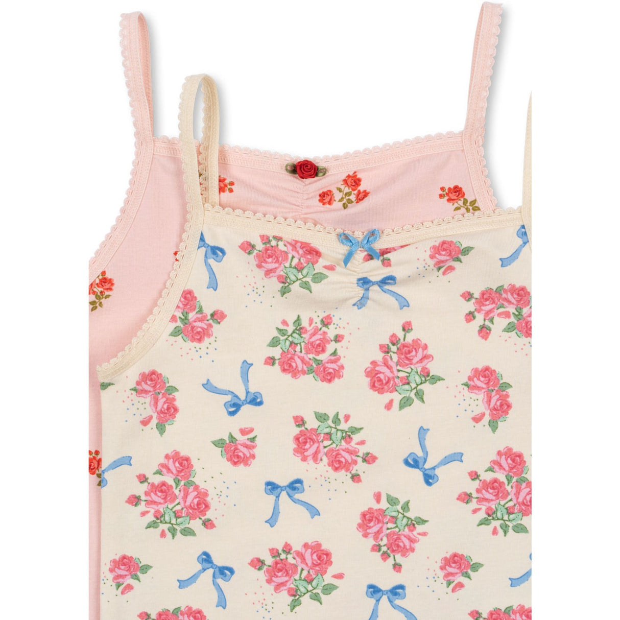 Konges Sløjd Bella Rosita/Rosa Pink Basic 2 Pak Strop Top GOTS