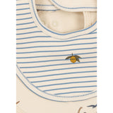 Konges Sløjd Kubi/Stripe Bluie Basic 2 Pak Hagesmæk