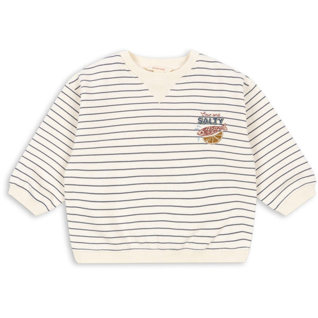 Konges Sløjd Captains Blue/Antique White Amio Sweatshirt Ocs