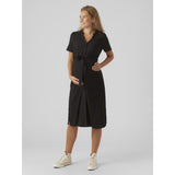 Vero Moda Maternity Black Vica Skjorte Kjole Noos