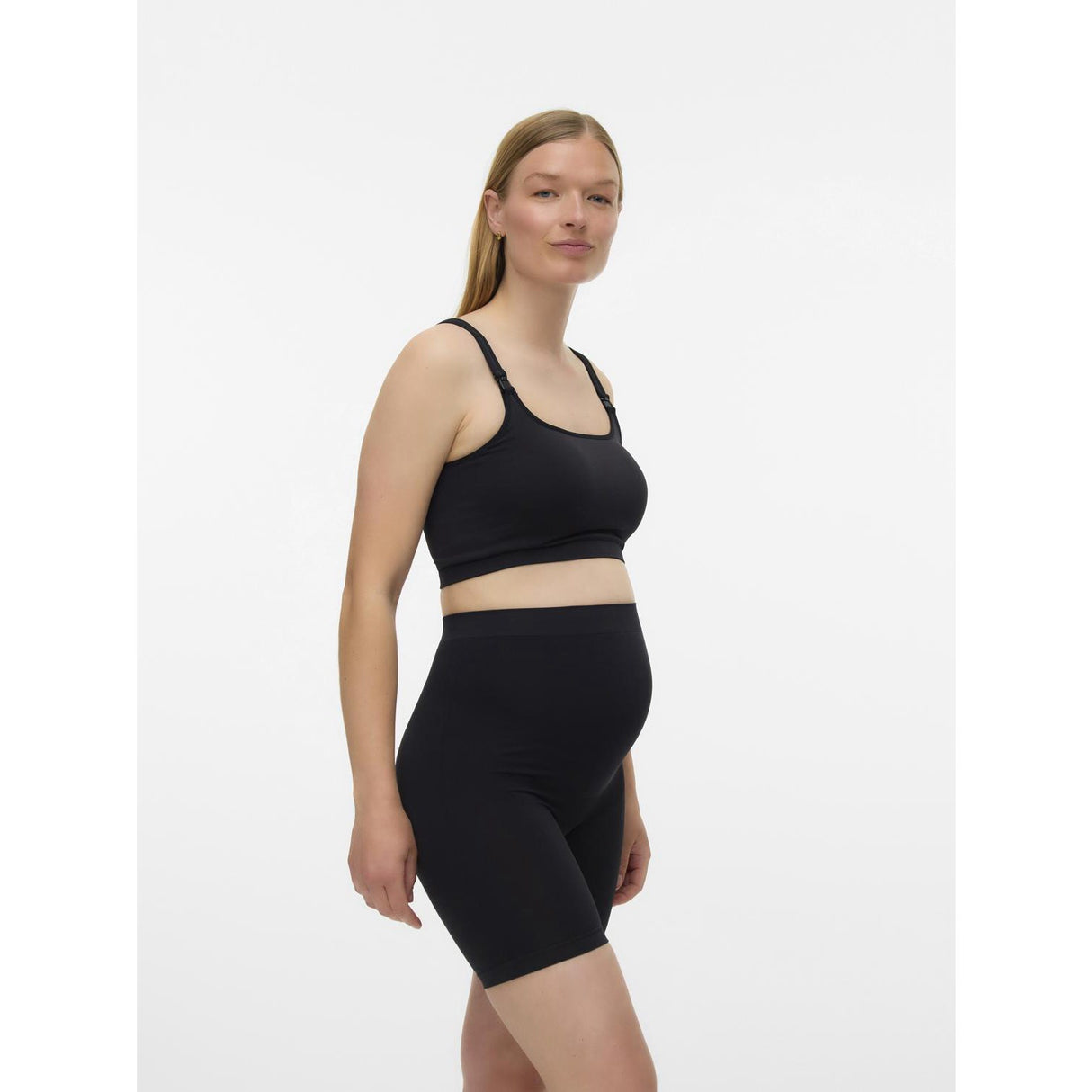 Mama;licious Silver Mink Black Mlamiya New Hotpants 2-Pak Noos