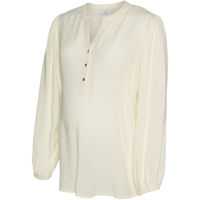Mama;licious Birch Mlmercy Lia L/S Wo Top 2F Noos