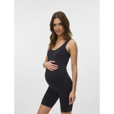 Mama;licious Black Mlheal Sl Seamless Playsuit Noos