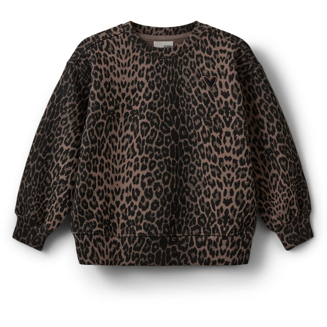Sofie Schnoor Aop Leopard ElisSK Kids Sweatshirt