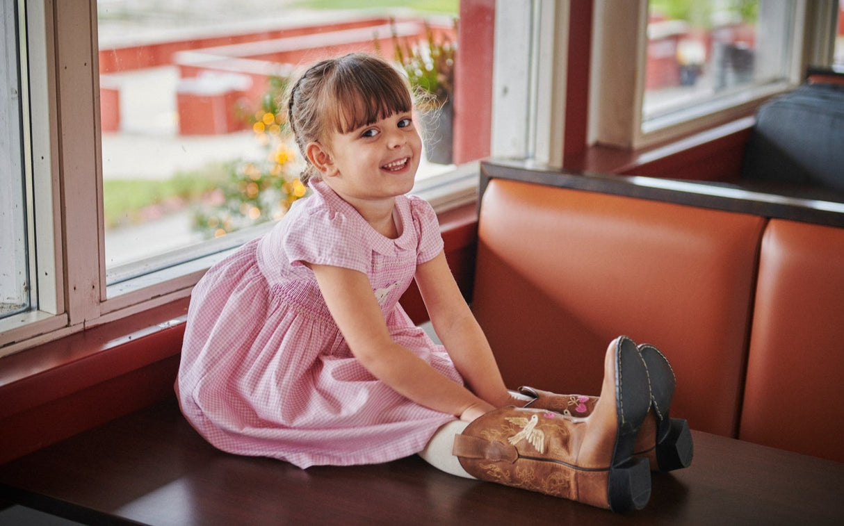 COPENHAGEN COLORS Cognac Dove Limited Cowboy Støvler