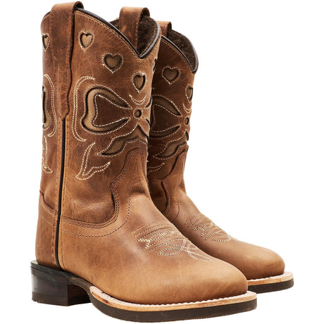 COPENHAGEN COLORS Cognac Bow Limited Ranger Støvler W. Warm Lining