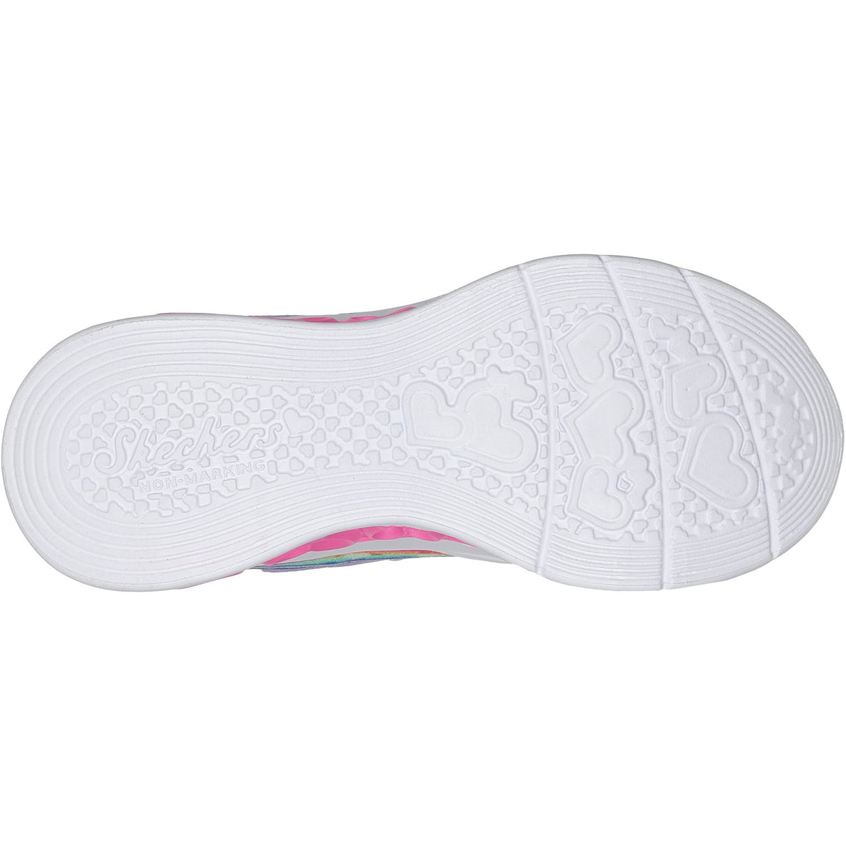 Skechers Purple Flutter Heart Lights Groovy Swirl
