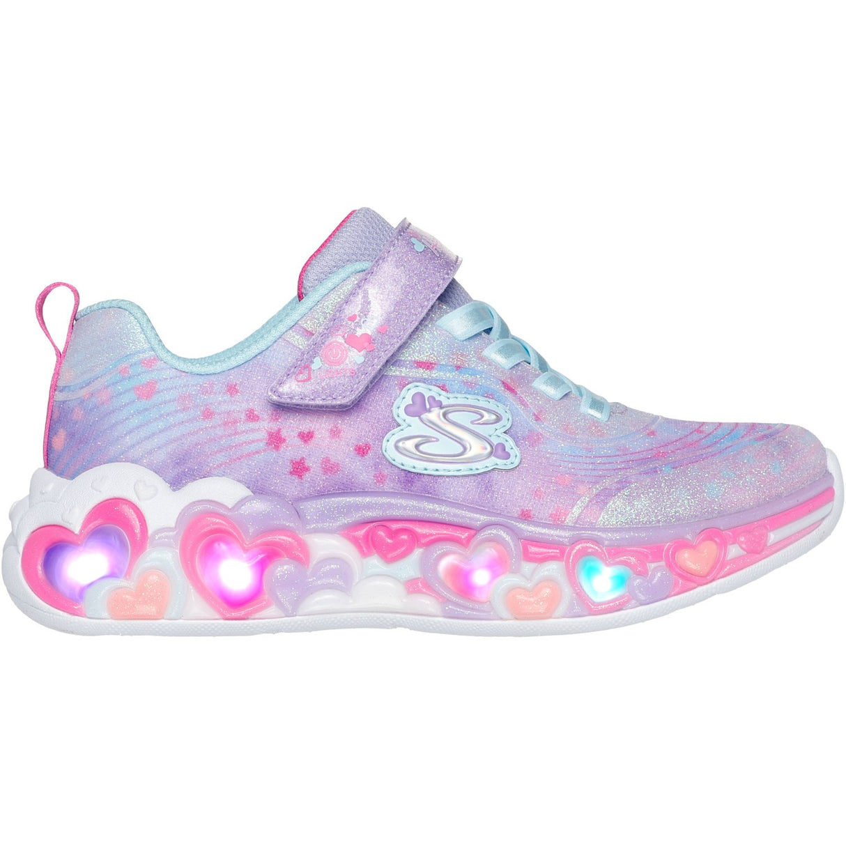 Skechers Purple Eternal Heart Lights