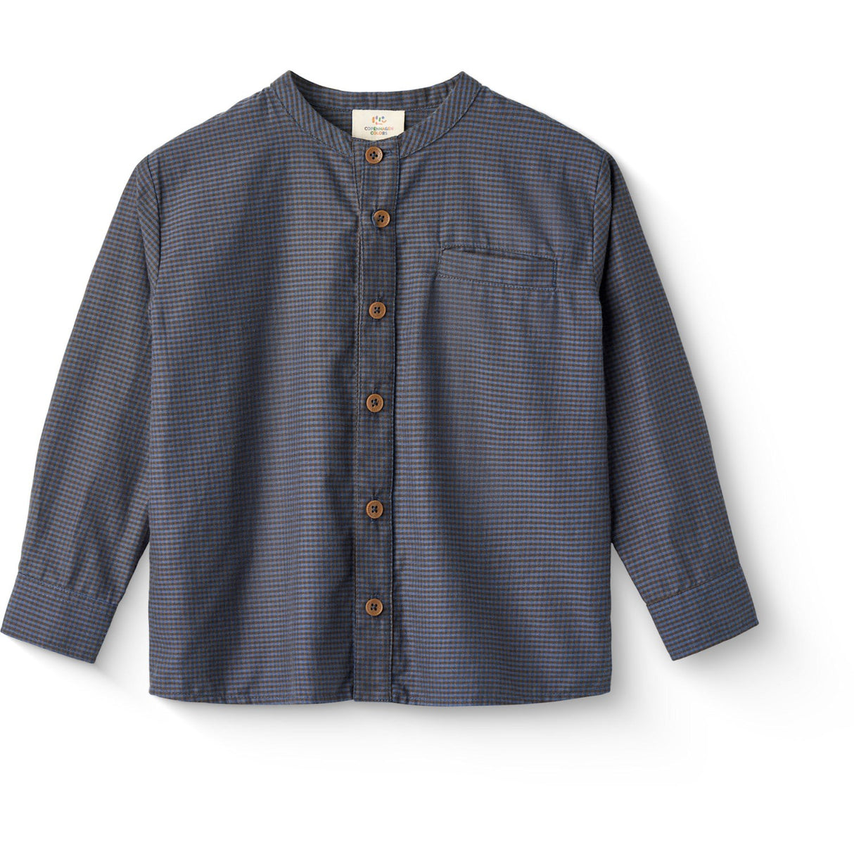 COPENHAGEN COLORS Brown/Blue Check Comb. Check Skjorte W. Placket