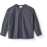 COPENHAGEN COLORS Brown/Blue Check Comb. Check Skjorte W. Placket