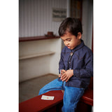 COPENHAGEN COLORS Brown/Blue Check Comb. Checkered Cowboy Skjorte