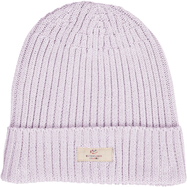 COPENHAGEN COLORS Lavender Bomuld Strikket Classic Beanie