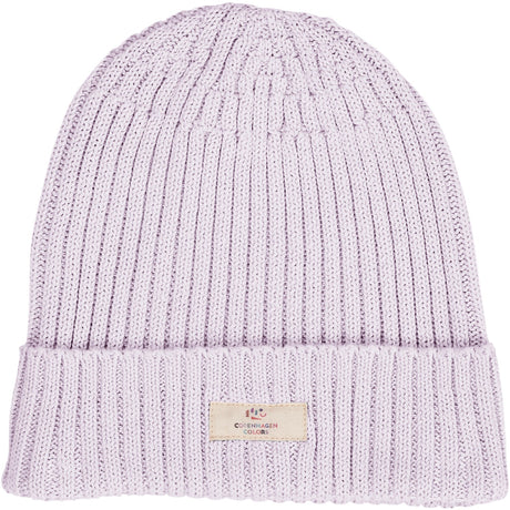 COPENHAGEN COLORS Lavender Bomuld Strikket Classic Beanie