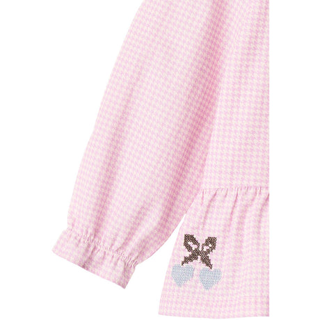 COPENHAGEN COLORS Syringa Comb. Houndstooth Bluse W. Embroidery