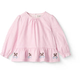 COPENHAGEN COLORS Syringa Comb. Houndstooth Bluse W. Embroidery