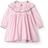 COPENHAGEN COLORS Syringa Comb. Houndstooth Flæse Kjole W. Embroidery