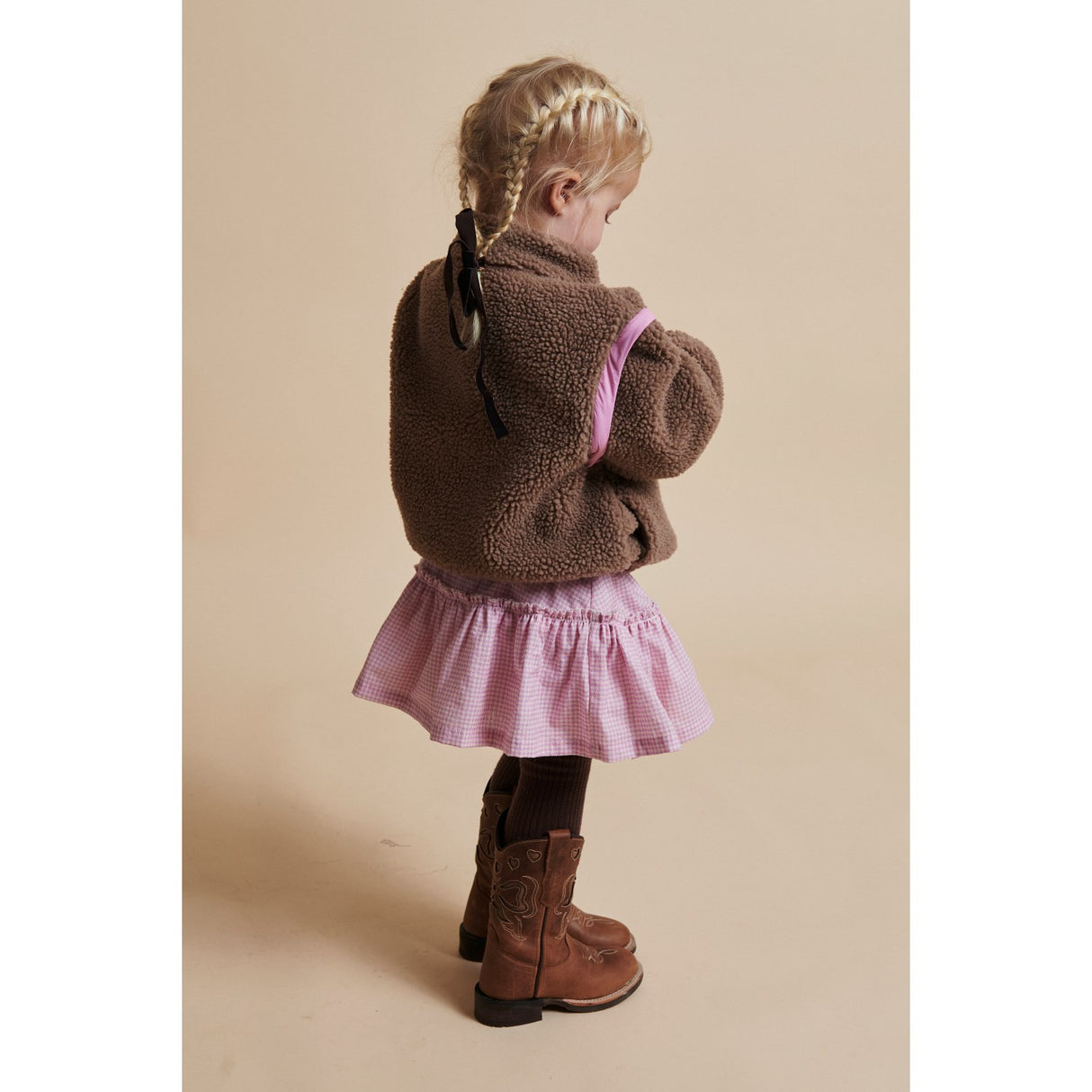 COPENHAGEN COLORS Natural/Pink Comb. Bamse Jakke W. Removable Ærmer