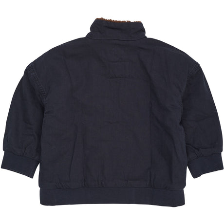 COPENHAGEN COLORS Navy Twill Bumper Jakke W. Sherpa Krave