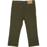 COPENHAGEN COLORS Dk Green Twill Chinos Slim - Med Stretch