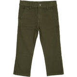 COPENHAGEN COLORS Dk Green Twill Chinos Slim - Med Stretch