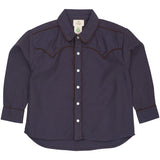 COPENHAGEN COLORS Brown/Blue Check Comb. Checkered Cowboy Skjorte