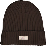 COPENHAGEN COLORS Dk Brown Bomuld Strikket Classic Beanie