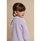 COPENHAGEN COLORS Lavender Strikket Classic Rib Bluse