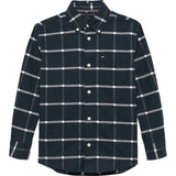 Tommy Hilfiger Black Check Window Pane Check Skjorte Ls