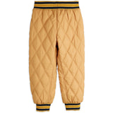 Mini Rodini Beige Ritzratz Patch Quiltet Outerwear Trousers