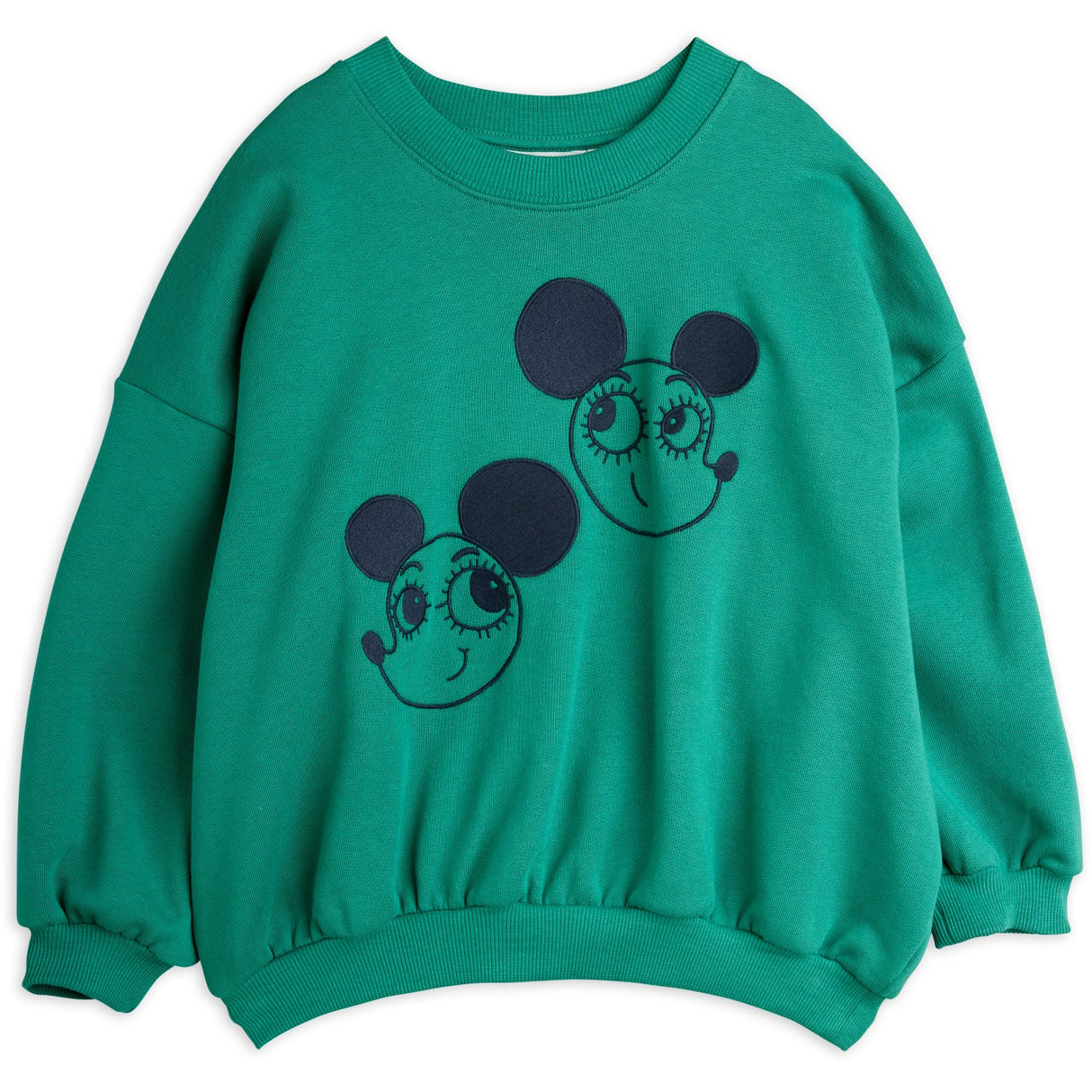 Mini Rodini Green Ritzratz Emb Sweatshirt