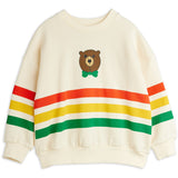 Mini Rodini Off-white Bjørn Stripe Sweatshirt