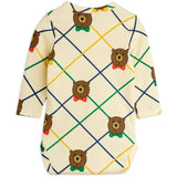 Mini Rodini Off-white Bjørn Check AOP Ls Body