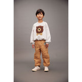 Mini Rodini Beige Ritzratz Patch Quiltet Outerwear Trousers