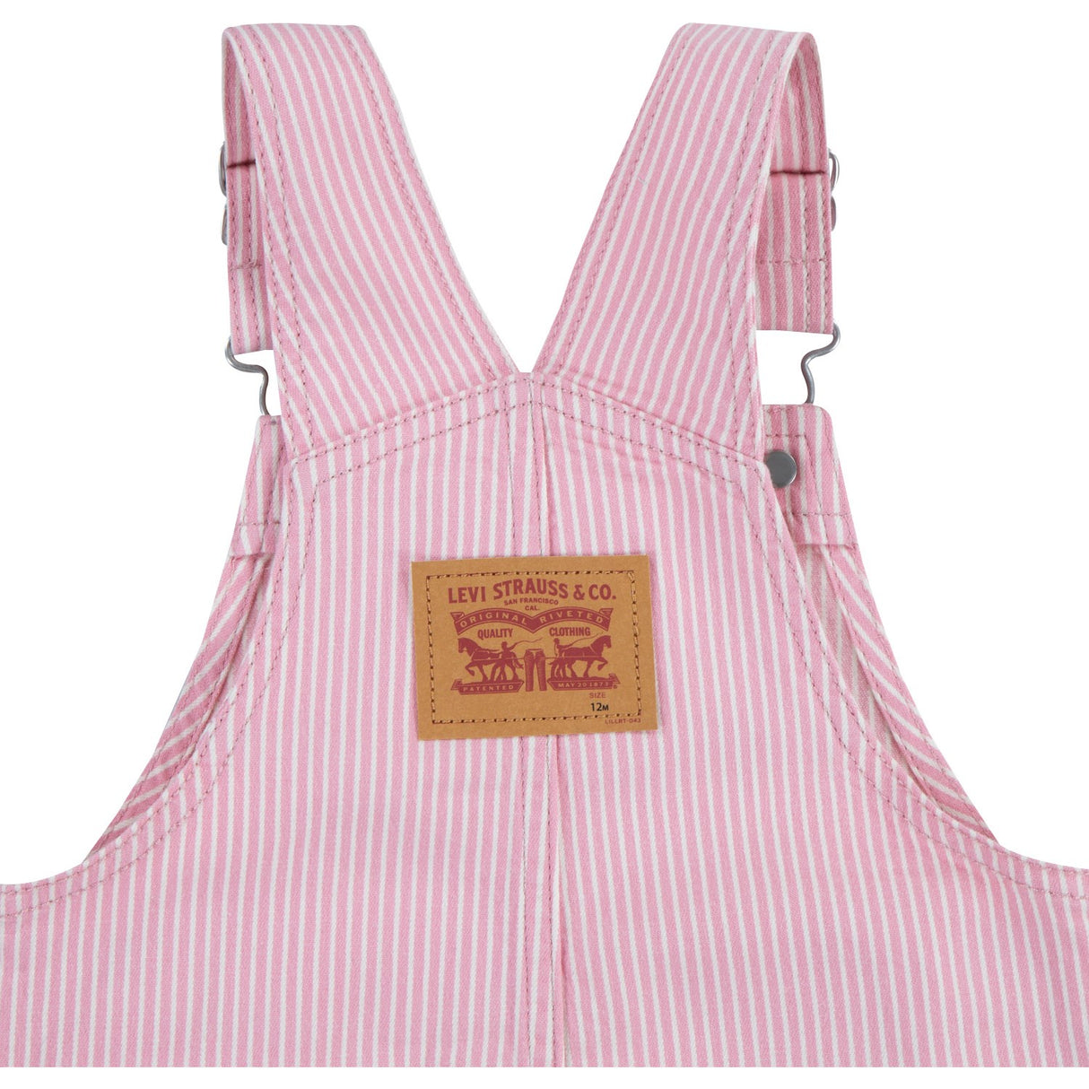 Levi's Bright White Railroad Stripe Overall