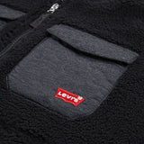 Levi's Jet Black Utility Sherpa Jakke