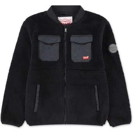 Levi's Jet Black Utility Sherpa Jakke