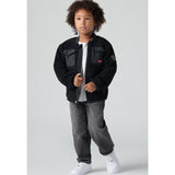 Levi's Jet Black Utility Sherpa Jakke