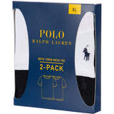 Polo Ralph Lauren White/Polo Black 2-Pak Bomuld Crew Tee