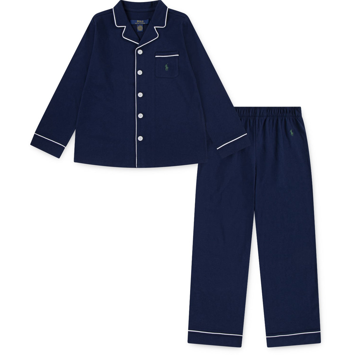 Polo Ralph Lauren Refined Navy Ls Jersey Pyjamas