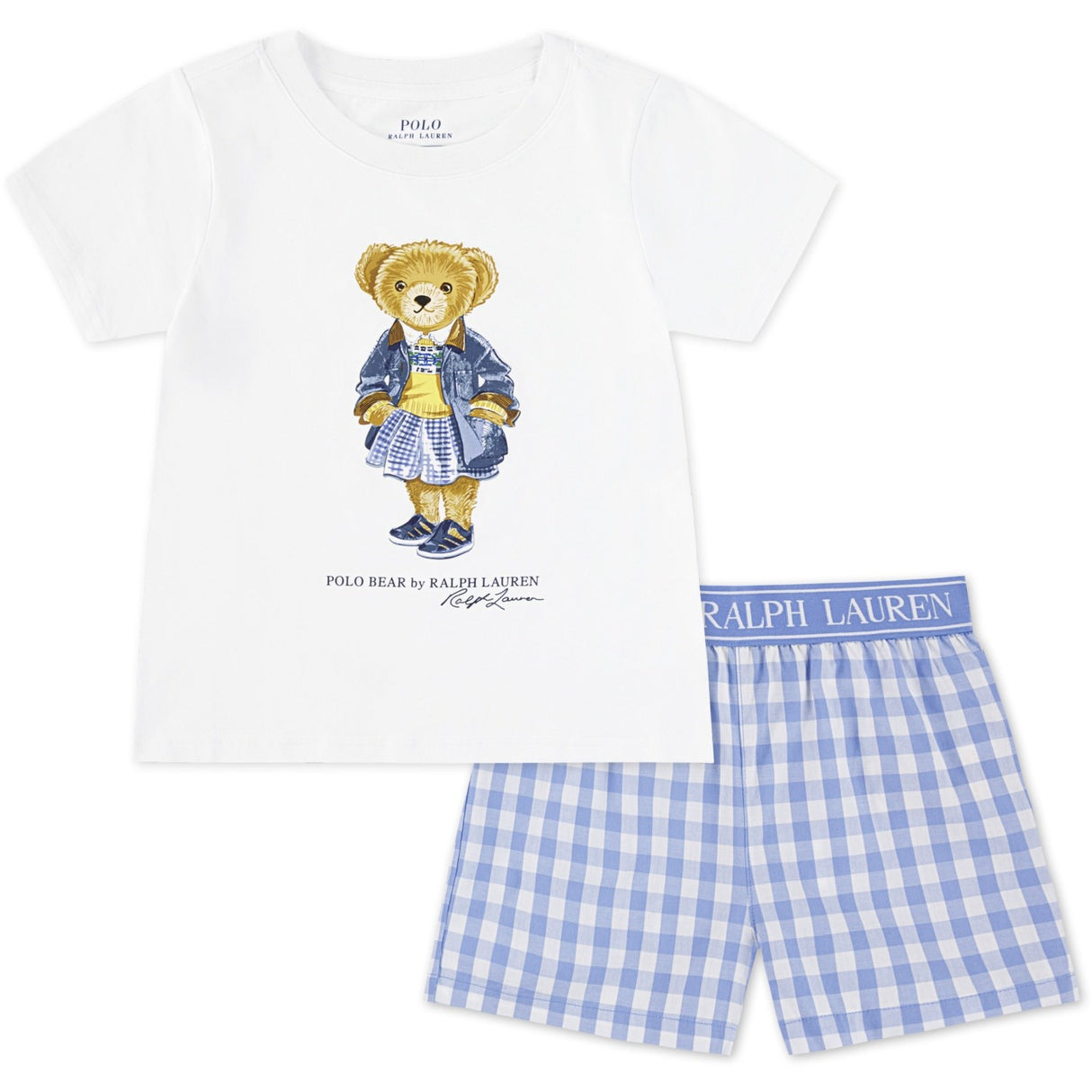 Polo Ralph Lauren Harbor Island Blue Bjørn S/S & Woven Ctn Kort