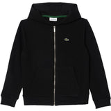 LACOSTE Noir Core Fleece Full Zip Hættetrøje