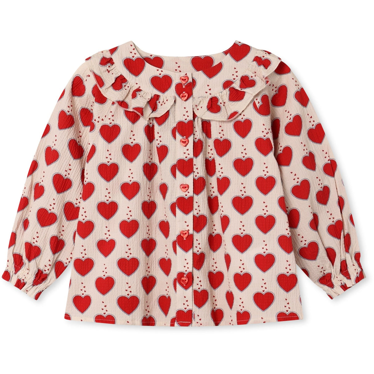 Fliink Sandshell Aop Winter Heart Bluse