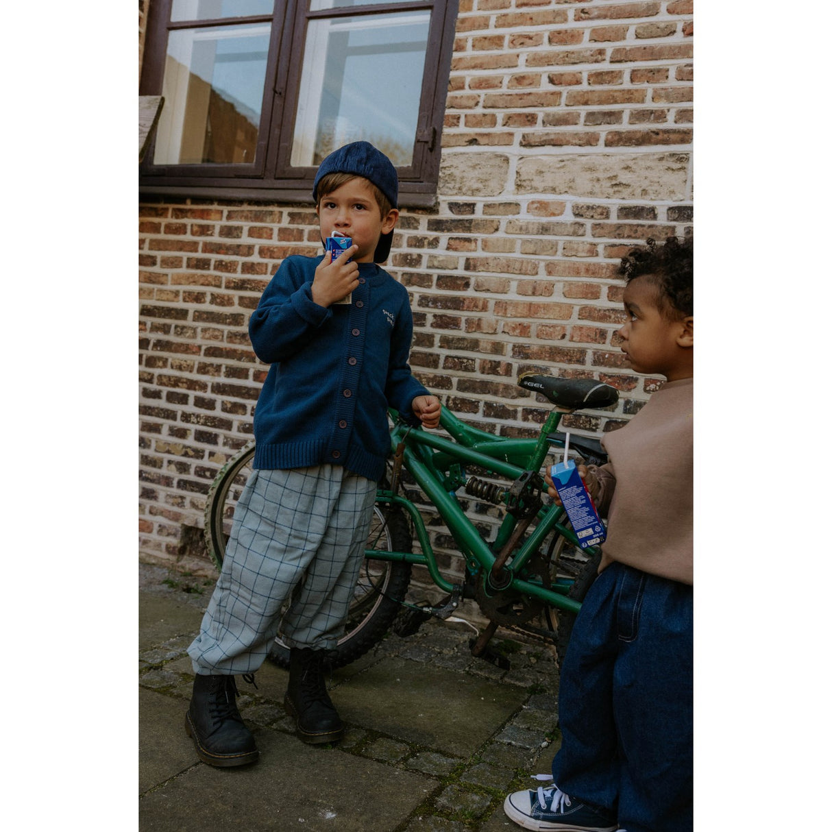 Fliink Slate Cody Check Bukser