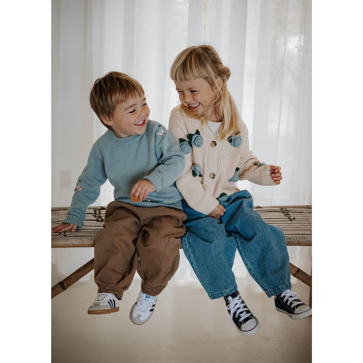 Fliink Sandshell Cool Flower Cardigan