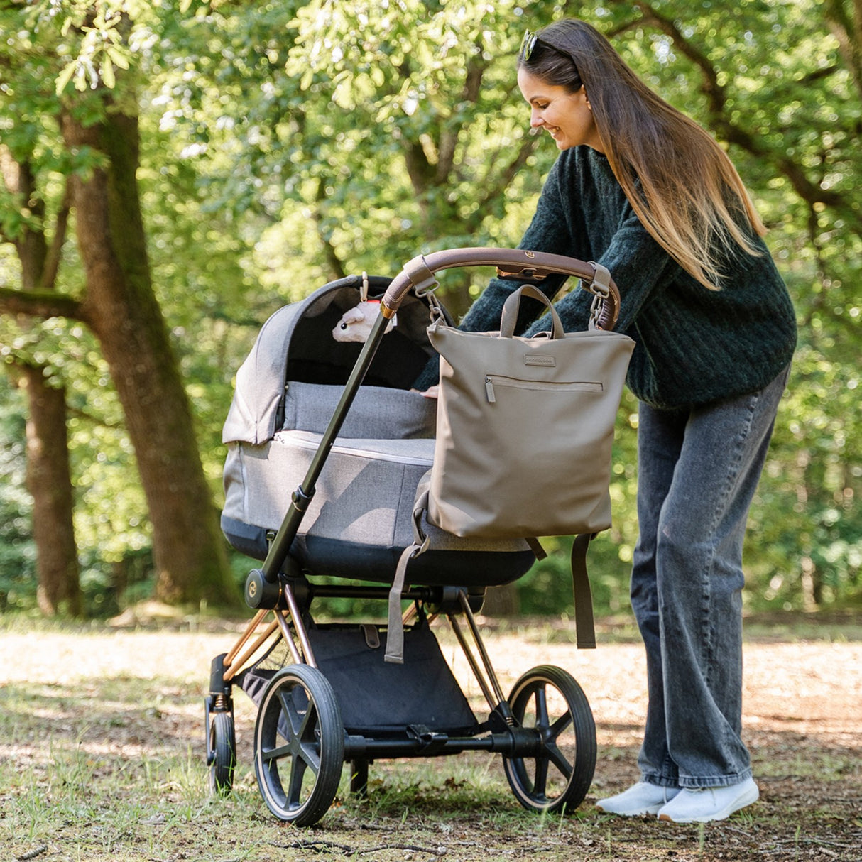 DonebyDeer Taupe Puslerygsæk