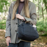 DonebyDeer Black Quiltet Barnevognstaske